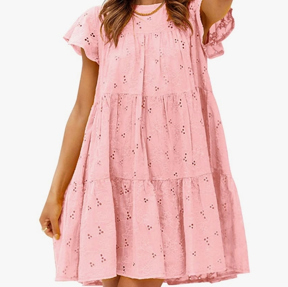 COPY - Simplee Eyelet Tunic Dress - Picture 1 of 7